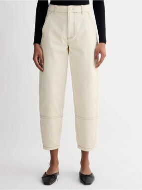 Everlane Utility Barrel Jean in Natural